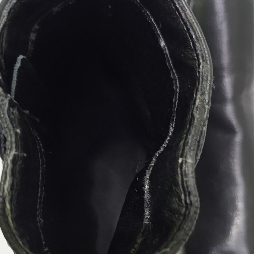 BareTraps Hensley Black 9M Lug Boots Stacked Heel - Picture 11 of 13